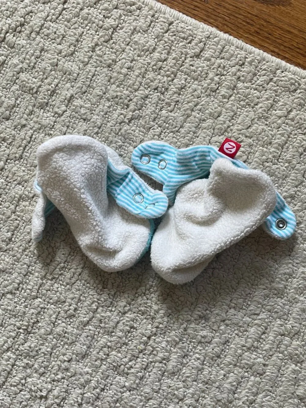 Zutano Fleece booties 12m